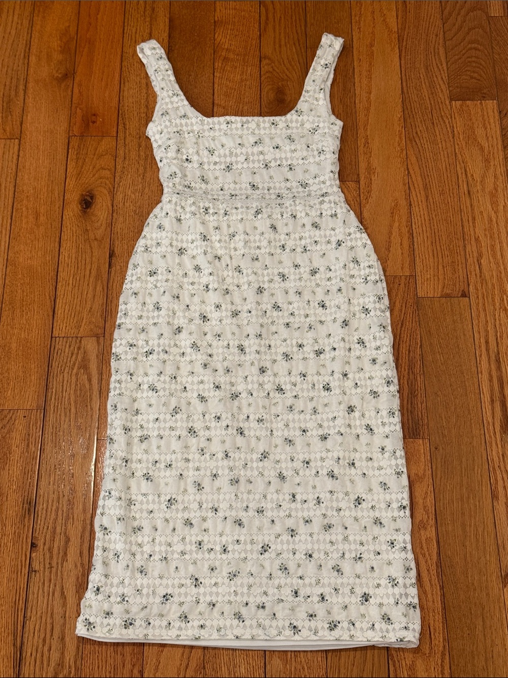 Aeropostale White Floral Sleeveless Maxi Dress